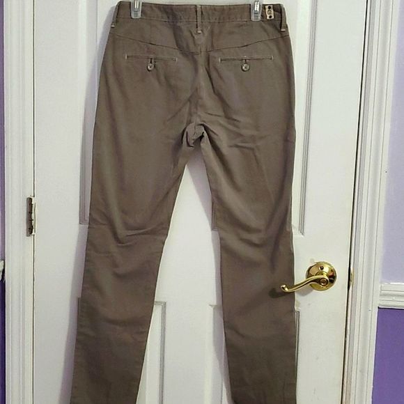Levi's Mad Taupe Baggy High Rise Straight Leg Math Club College Trousers Pants 4 - Picture 8 of 14